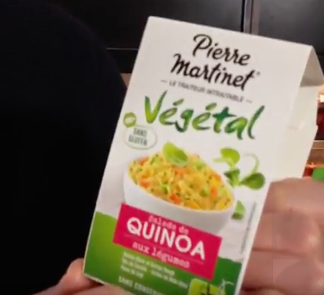 Test d'un nouveau produit industriel : Salade quinoa aux légumes Pierre Martinet