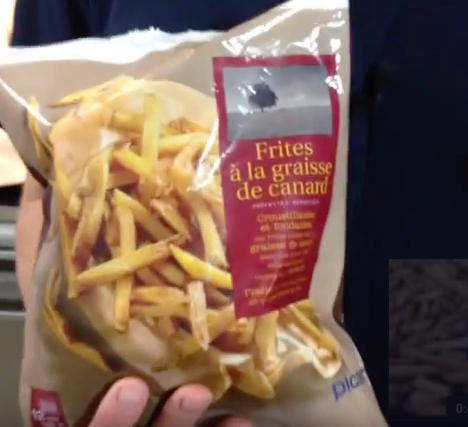 Test d'un nouveau produit industriel : Frites à la graisse de canard de Picard