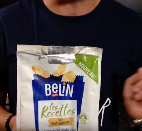 Test d'un nouveau produit industriel : Biscuits apéritifs Les Recettes aux pois chiches de Belin