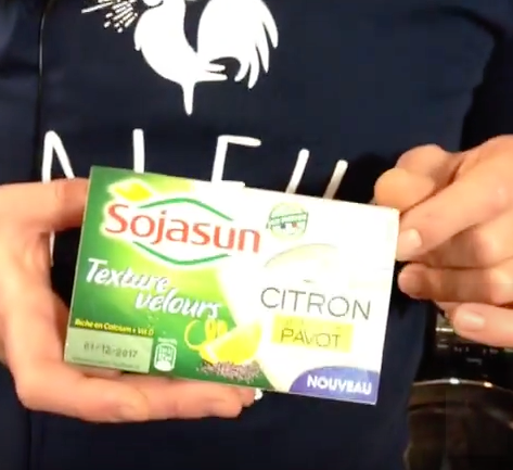 Test d'un nouveau produit industriel : Texture velours citron pavot de Sojasun