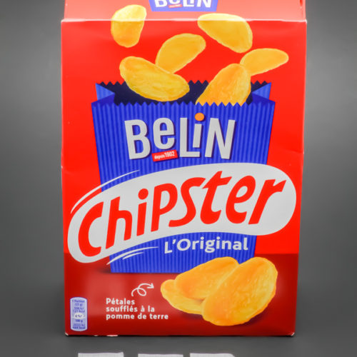 1 boite de 75g de Chipster de Belin contient 3,47 dosettes de sel soit 2,77g