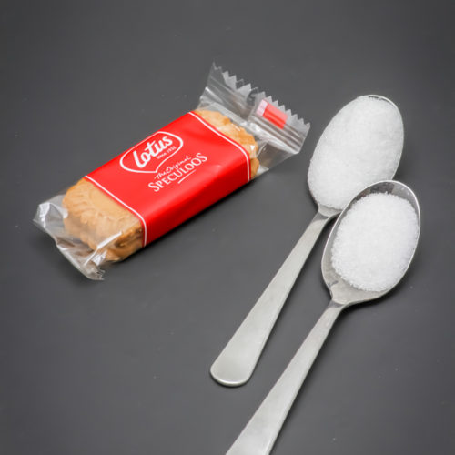 1 sachet de 2 petits Speculoos contient 1,2 cuil. à café de sucre