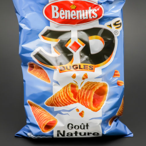 1 sachet de 3D bugles de Bénenuts contient 2,8 dosettes de sel soit 2,2g