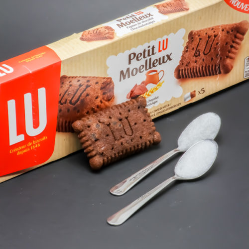 1 Petit Lu Moelleux contient 1,6 cuil. à café de sucre soit 8g