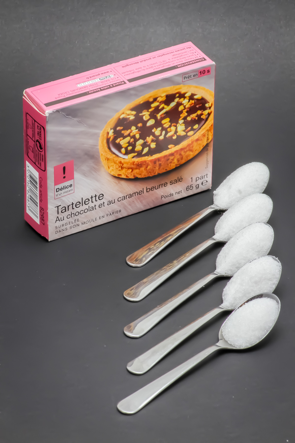 1 tartelette chocolat et caramel Picard Surgelés contient 4,5 cuil. à café de sucre soit 22,6g