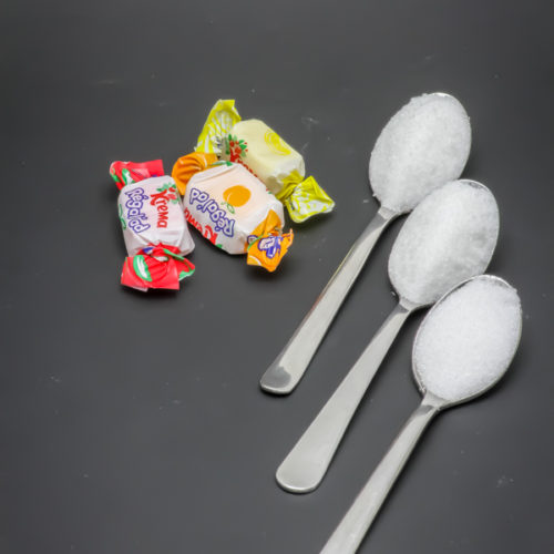 3 bonbons Régal'ad de Krema contiennent 2,7 cuil. à café de sucre soit 13,3g