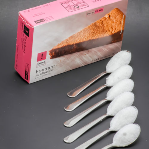 1 fondant au chocolat Picard Surgelés contient 6 cuil. à café de sucre soit 29,8g