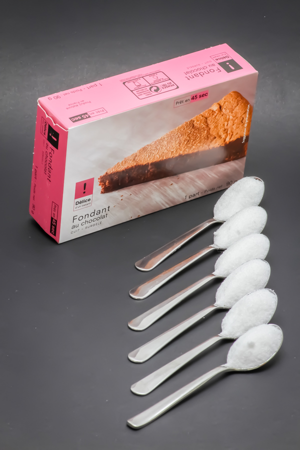 1 fondant au chocolat Picard Surgelés contient 6 cuil. à café de sucre soit 29,8g