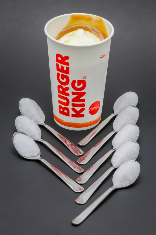 1 King Sunday Burger King contient 7,3 cuil. à café de sucre soit 36,5g