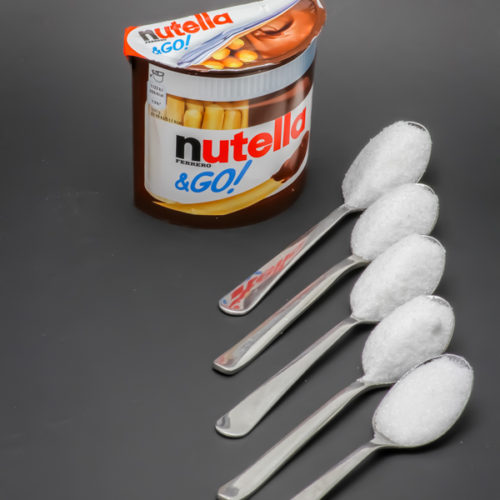 1 Nutella & Go contient 4,5 cuil. à café de sucre soit 22,6g