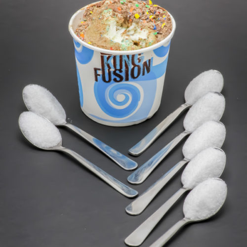 1 King Fusion de Burger King contient 6,5 cuil. à café de sucre soit 32,7g