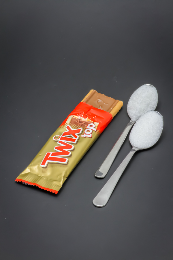 1 Twix Top contient 1,6 cuil. à café de sucre soit 7,9g